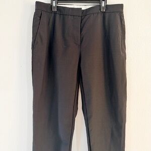 BURBERRY- Size 8 / 42 -Women's Black Dress Pants-Wool Mohair Blend-Uniform Line